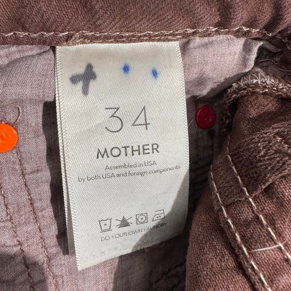 MOTHER SNACKS! The Pleated Fun Dip Puddle Jean 34 - Picture 10 of 13